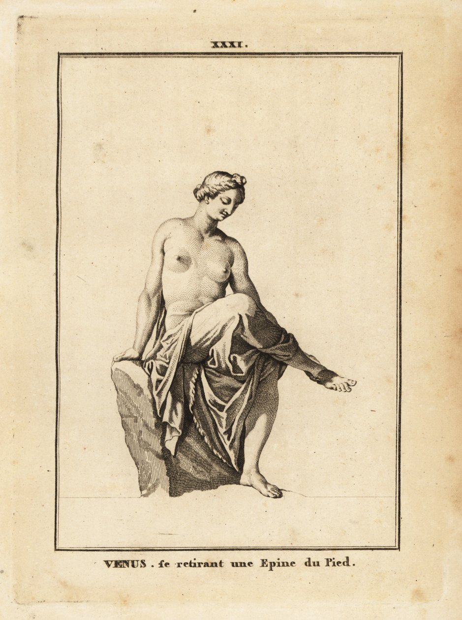 Estatua de Venus, diosa romana del amor, la belleza, el sexo y la fertilidad, quitándose una astilla del pie de Unbekannt