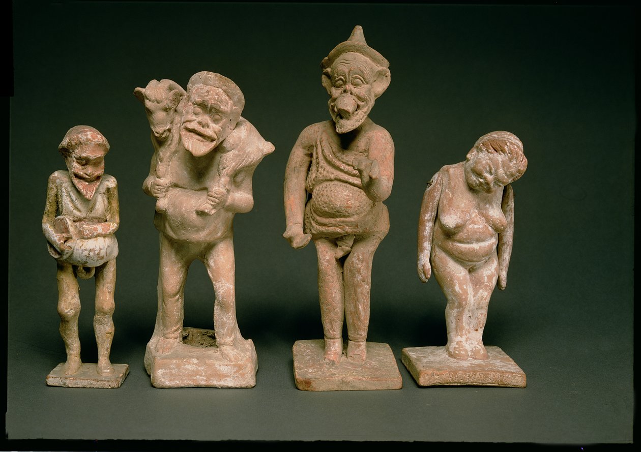Estatuillas de actores y actrices, helenísticas, c.325-50 a.C. de Unbekannt