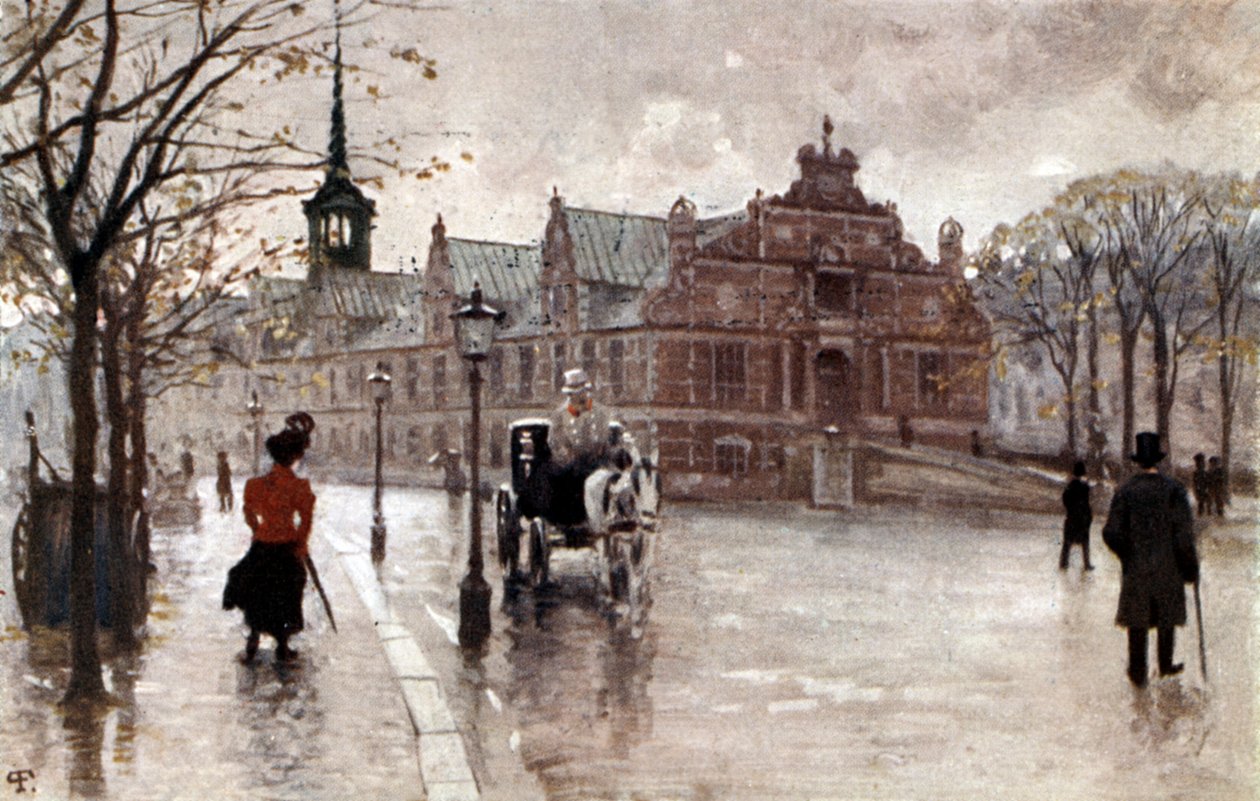 Bolsa de Copenhague, Dinamarca, principios de 1900 (tarjeta postal) de Unbekannter Künstler