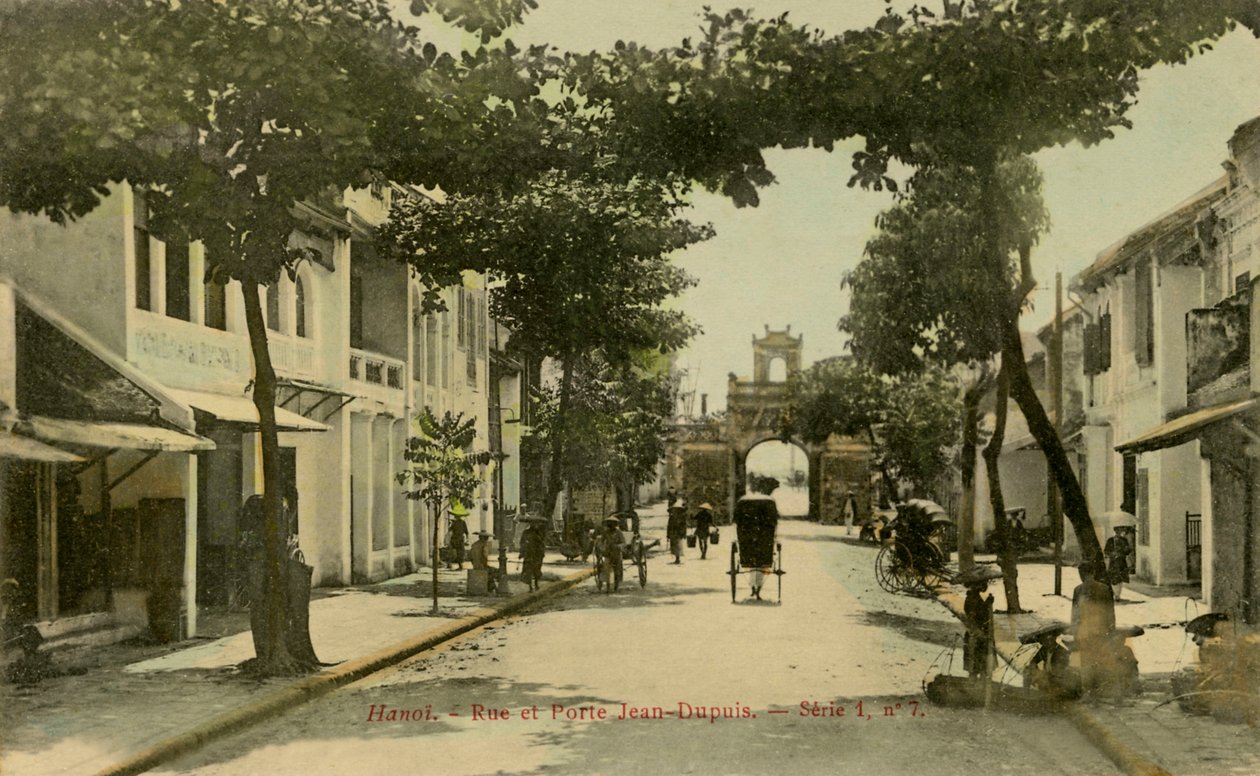 Vista de la calle de Hanoi, Vietnam. de Unbekannter Künstler
