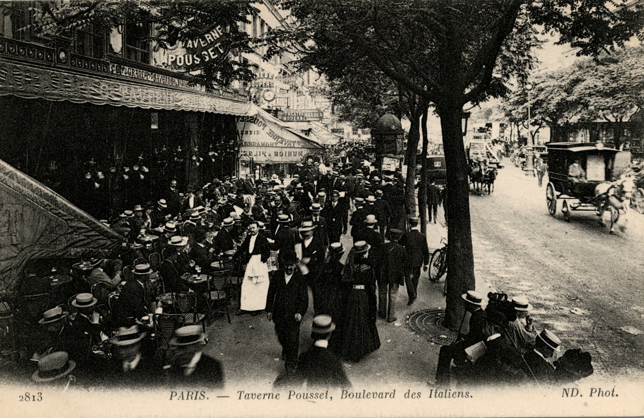 Taverne Pousset, Boulevard des Italiens, París de Unbekannter Künstler