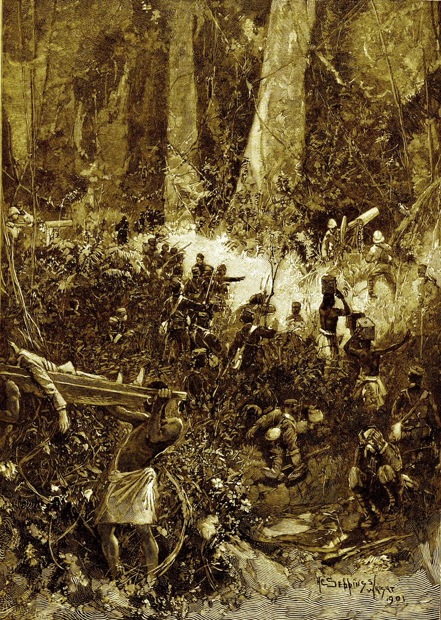 La Guerra Ashanti de 1900: Un combate en la selva de Unbekannter Künstler