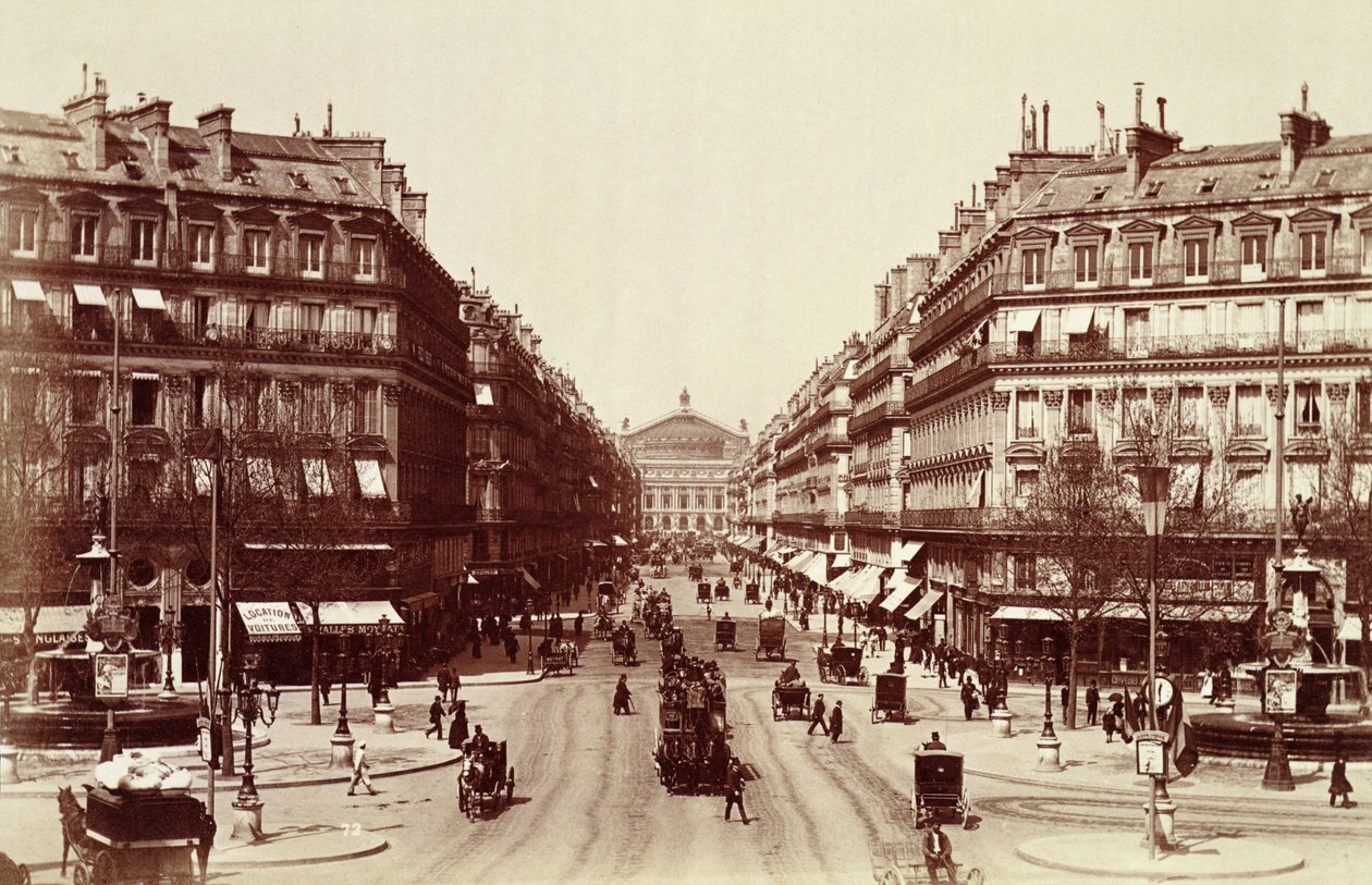La Avenida de la Ópera, París de Unbekannt