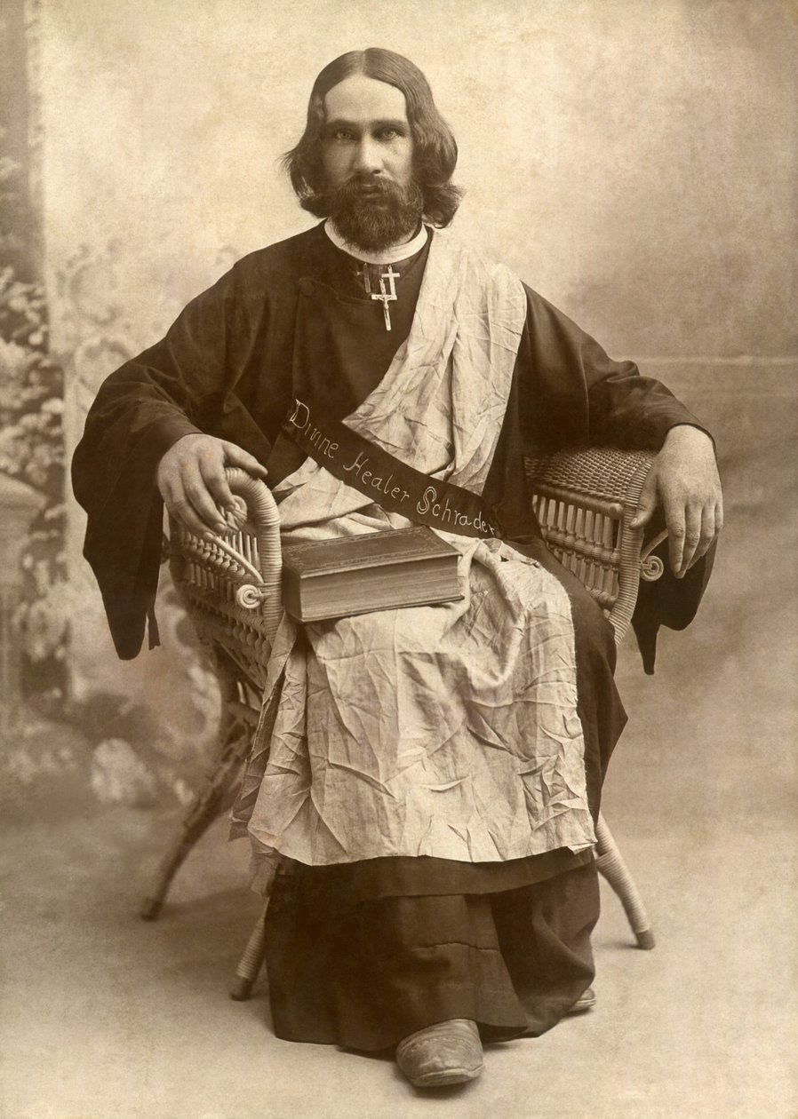 El Sanador Divino Schrader, Templo, Texas, c.1888 (foto en b/n) de Unbekannt