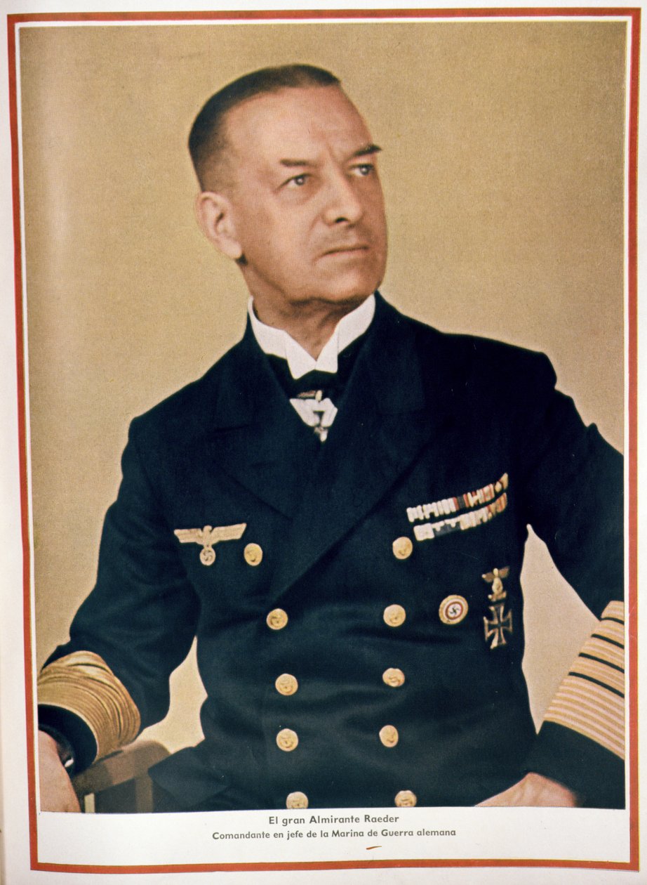 El Gran Almirante Raeder (1876-1960) Comandante en Jefe de la Infantería de Marina, de la revista 