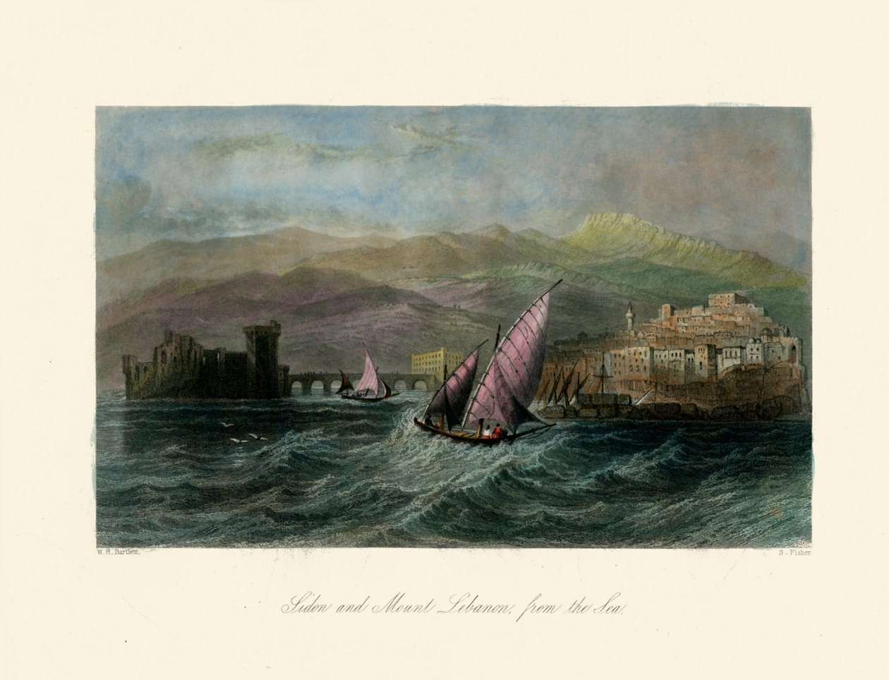 Tierra Santa - Sidón y Monte Líbano - Biblia de Unbekannter Künstler
