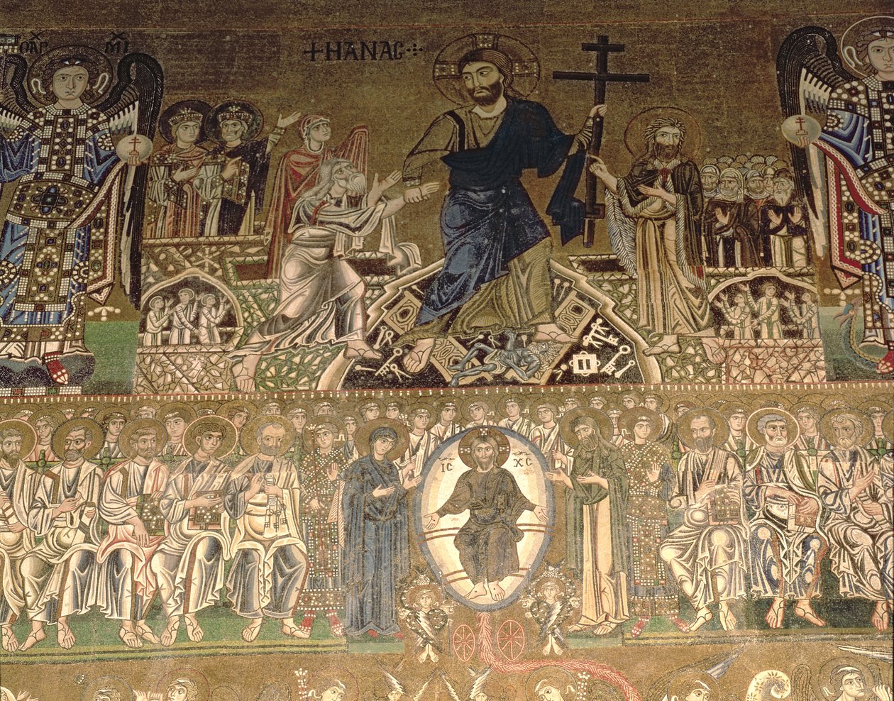 El Juicio Final, detalle de Cristo juzgando de Benjamin Baud
