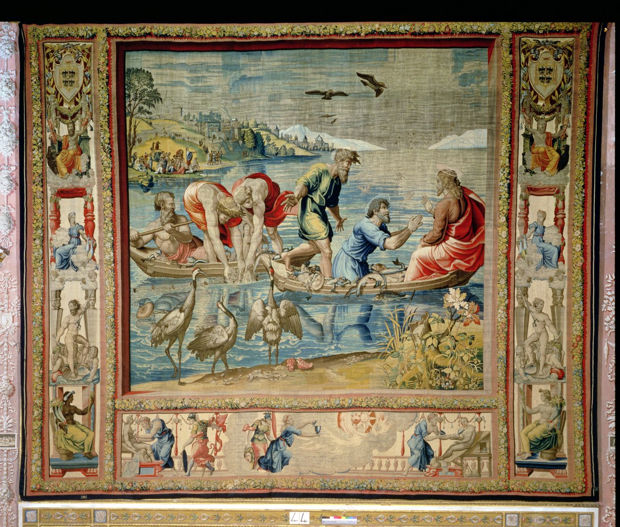 La pesca milagrosa, de los Tapices de Bruselas, réplicas de la serie vaticana de Rafael de los Hechos de los Apóstoles de Unbekannt