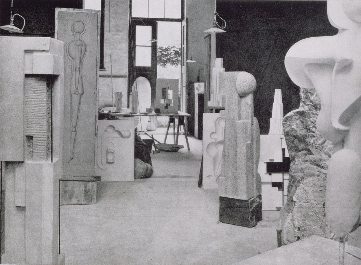 El taller del tallador de piedra, de los talleres de la Bauhaus, Weimar de Unbekannt
