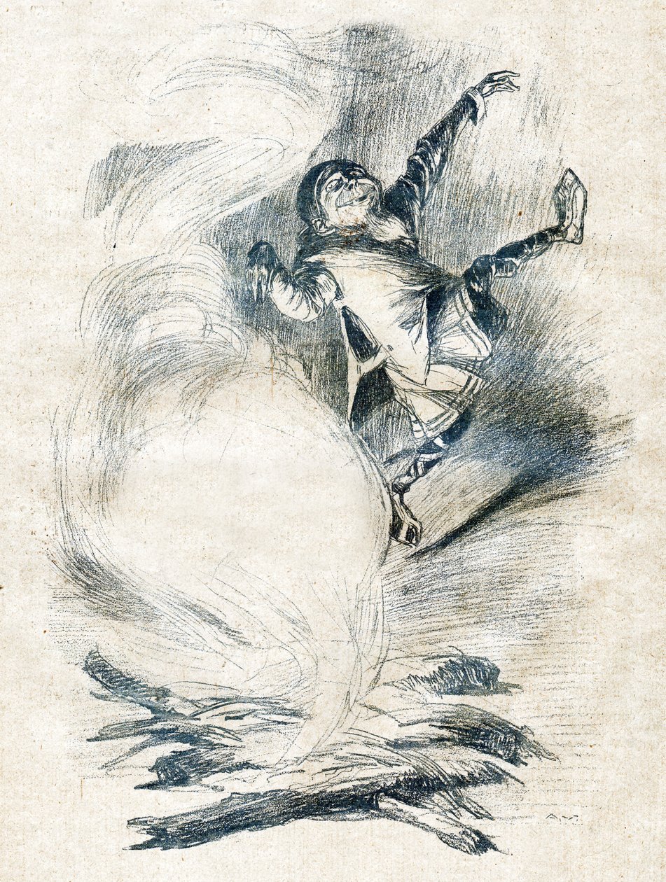 El enano Tracassin. (Ilustración, hacia 1910) de Unbekannter Künstler