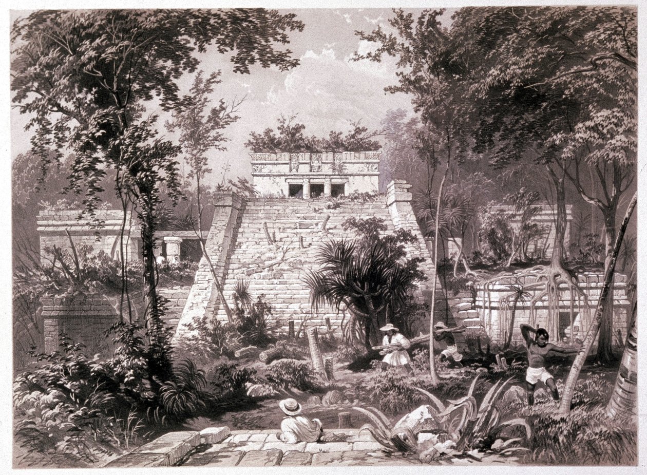 El castillo : ruinas del castillo maya de Tulum, Yucatán, México de Unbekannter Künstler