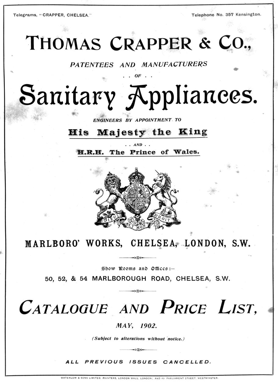 El catálogo de Thomas Crapper and Company | Unbekannt
