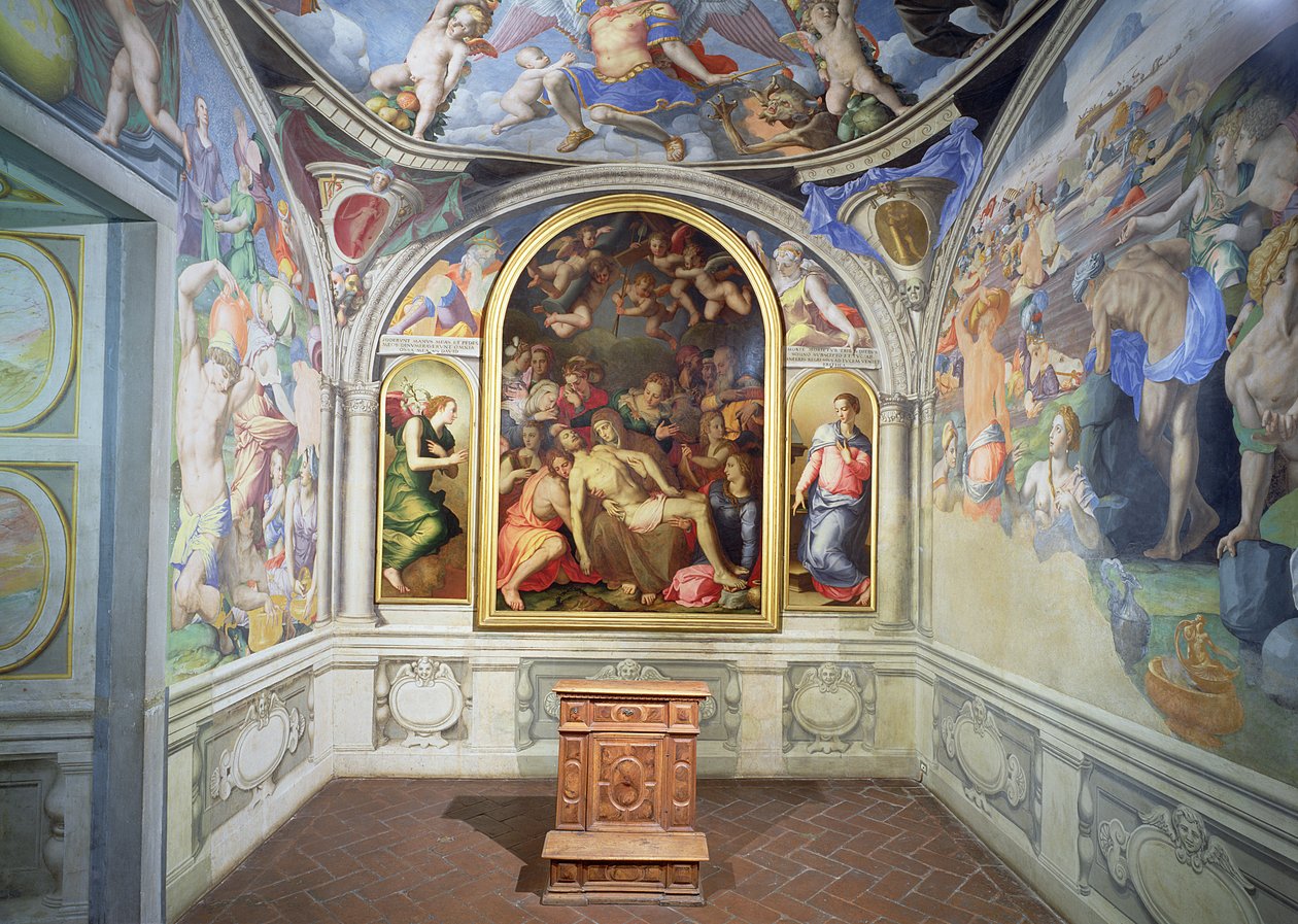 La capilla de Eleonora de Toledo, diseñada por Bartolomeo Ammannati (1511-92) y decorada por Agnolo Bronzino (1503-72) c.1543 de Unbekannt