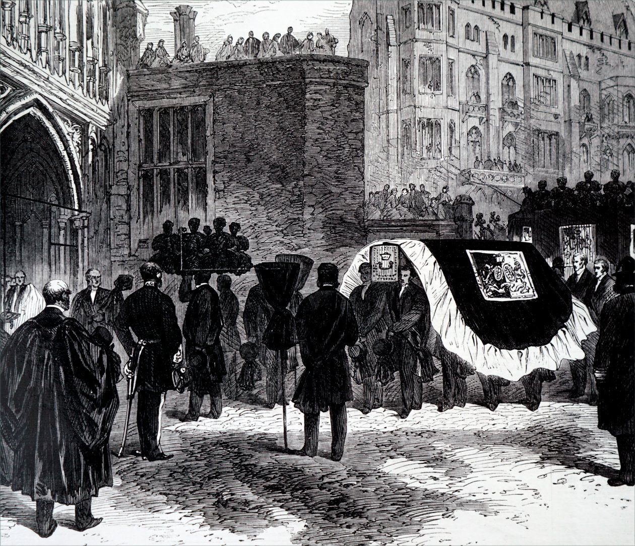 El funeral de Henry John Temple, 3er Vizconde Palmerston de Unbekannt