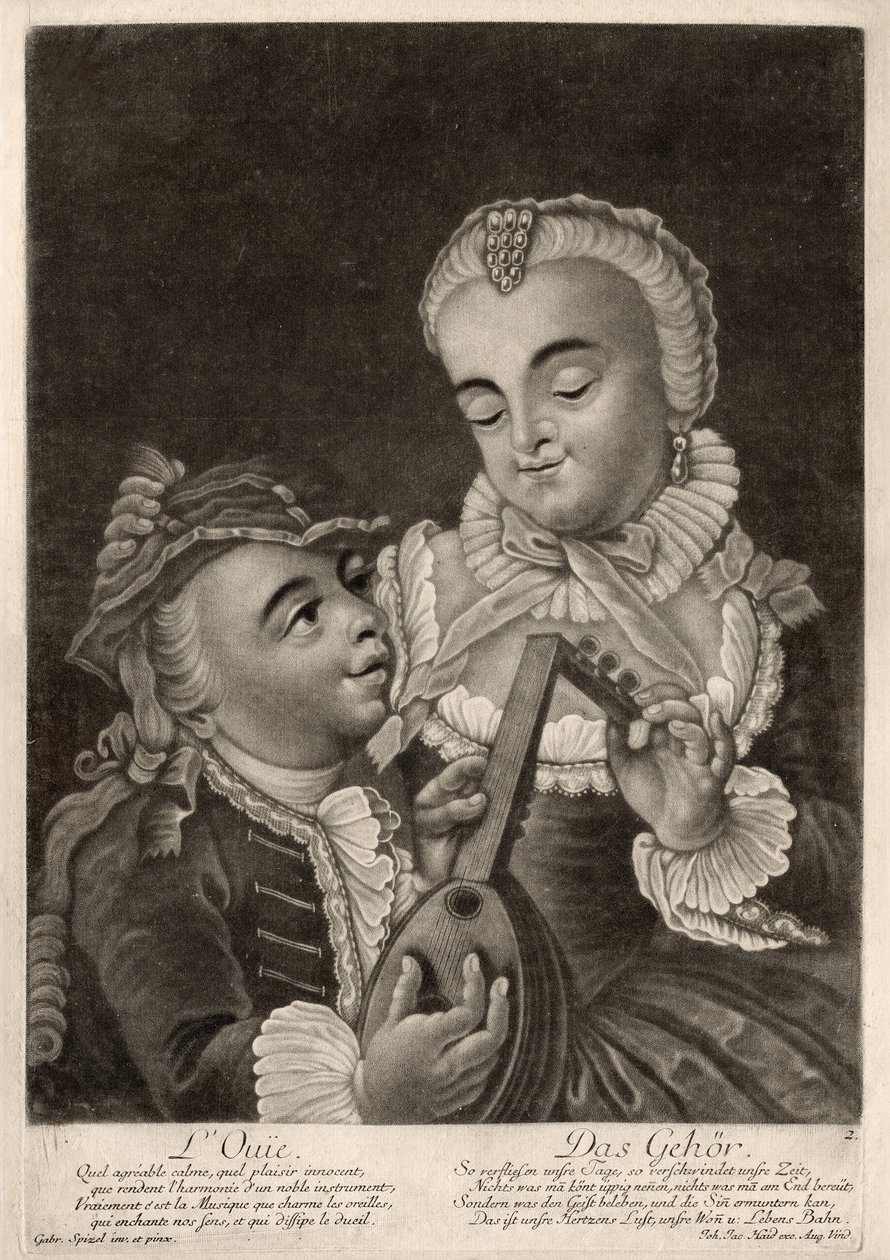 La audiencia, Augsburgo, c.1760 (grabado) de Unbekannter Künstler