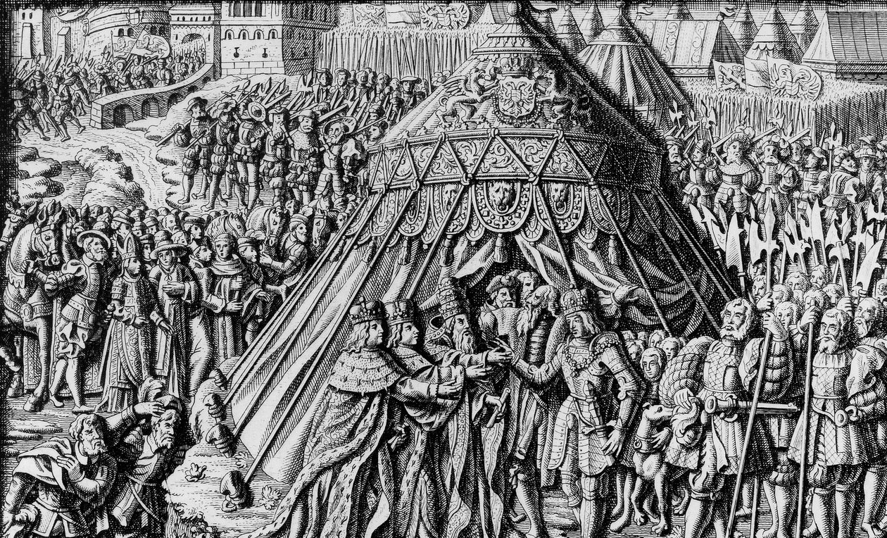 El tratado de Cambrai 10 de diciembre de Unbekannter Künstler