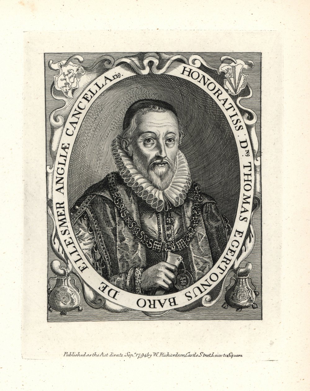 Thomas Egerton (1540-1617) de Unbekannter Künstler