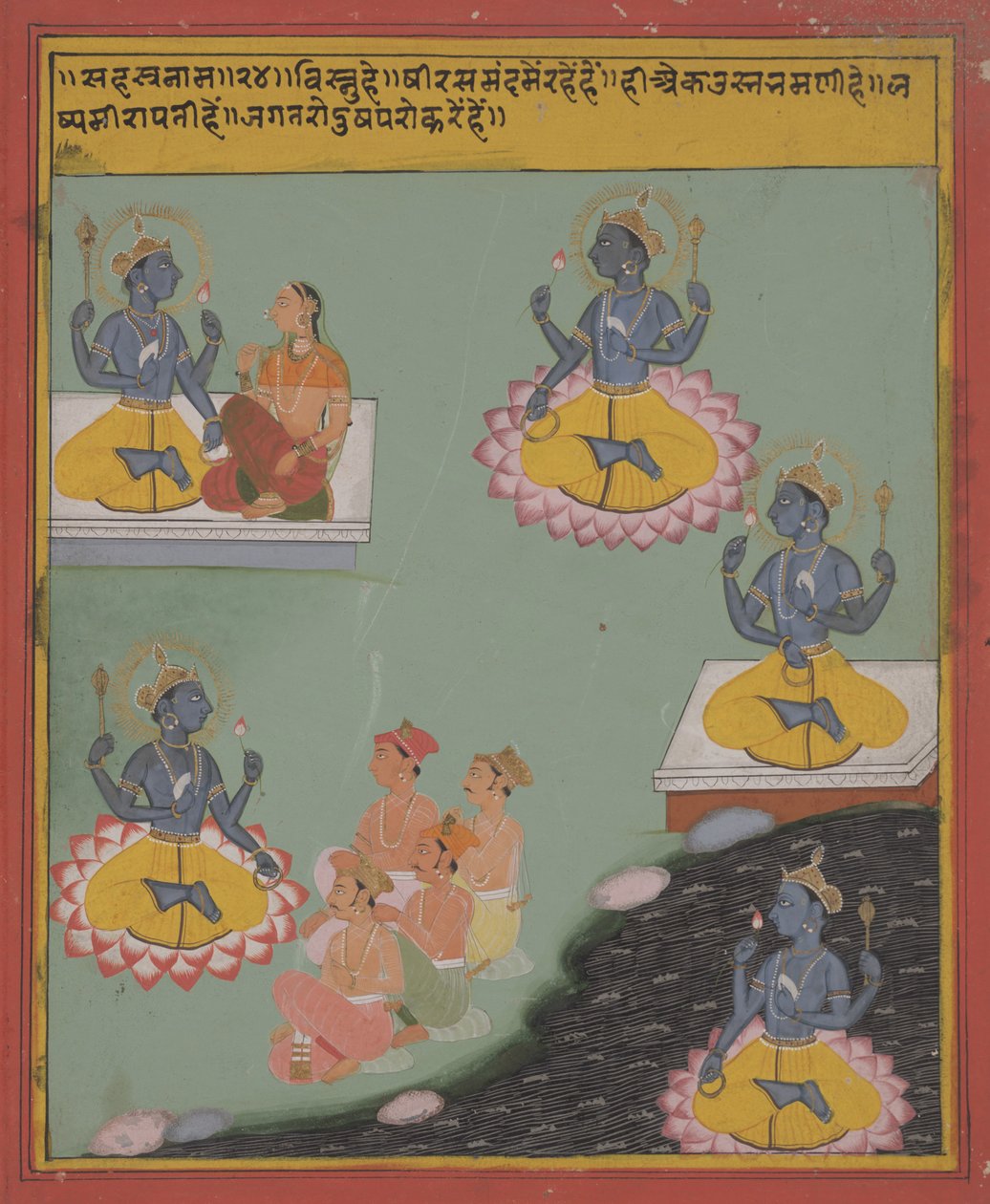 Sin título, c.1800-1830 (acuarela opaca) de Unbekannter Künstler