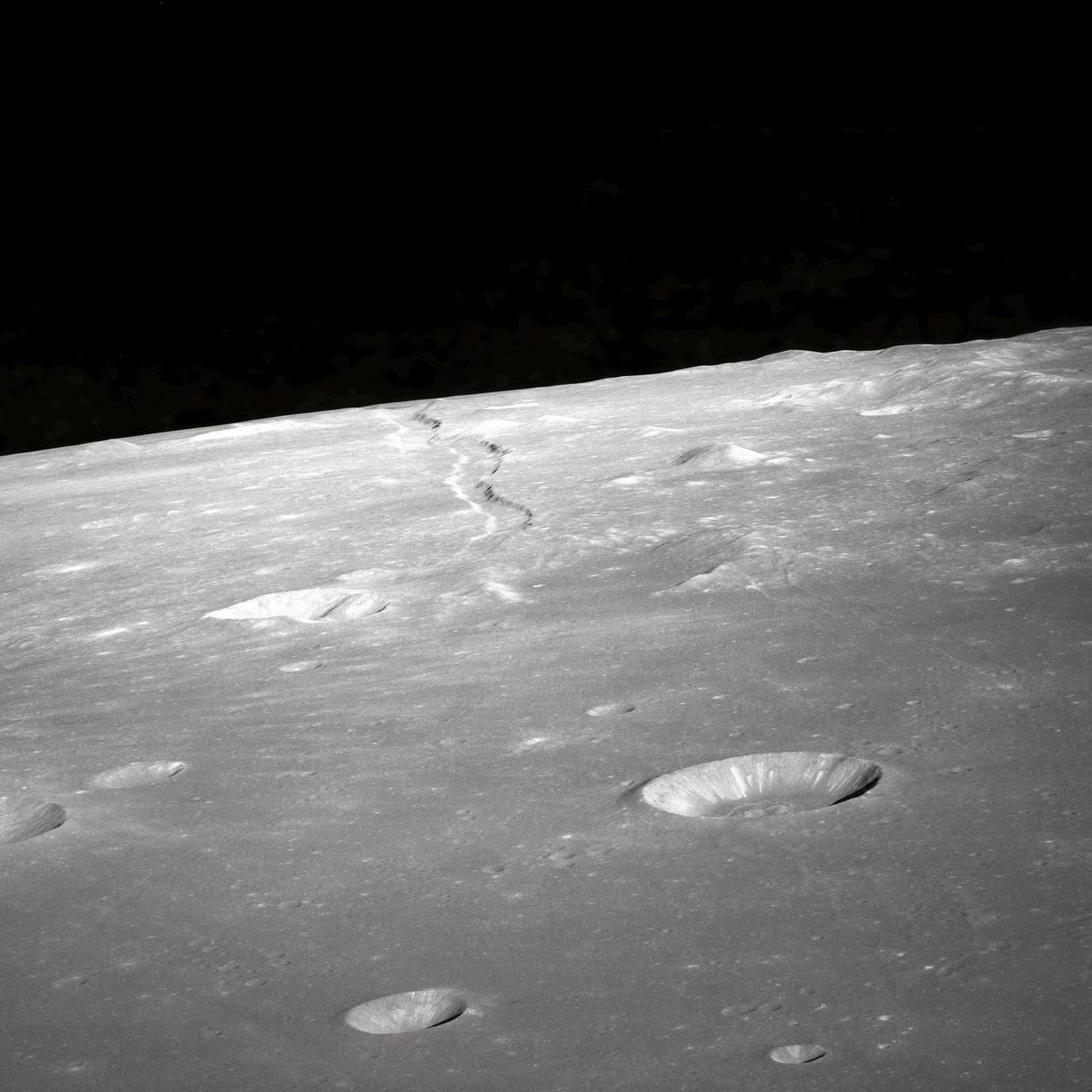 Vista de Rima Ariadaeus en la Luna de Unbekannter Künstler