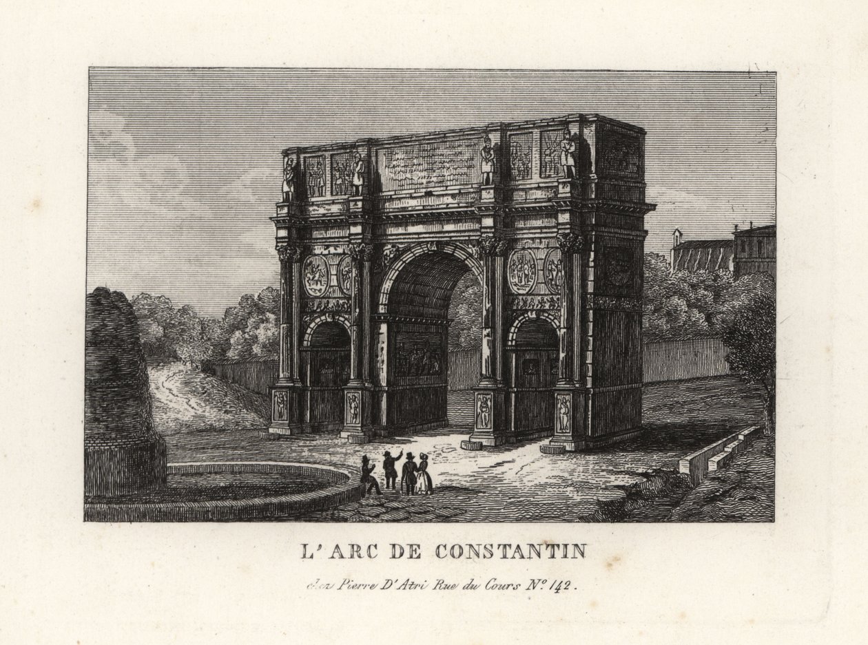 Vista del Arco de Constantino, Roma de Unbekannt