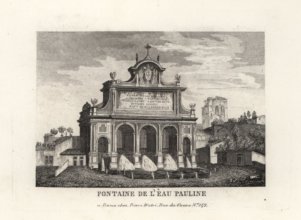 Vista de la Fontana dell