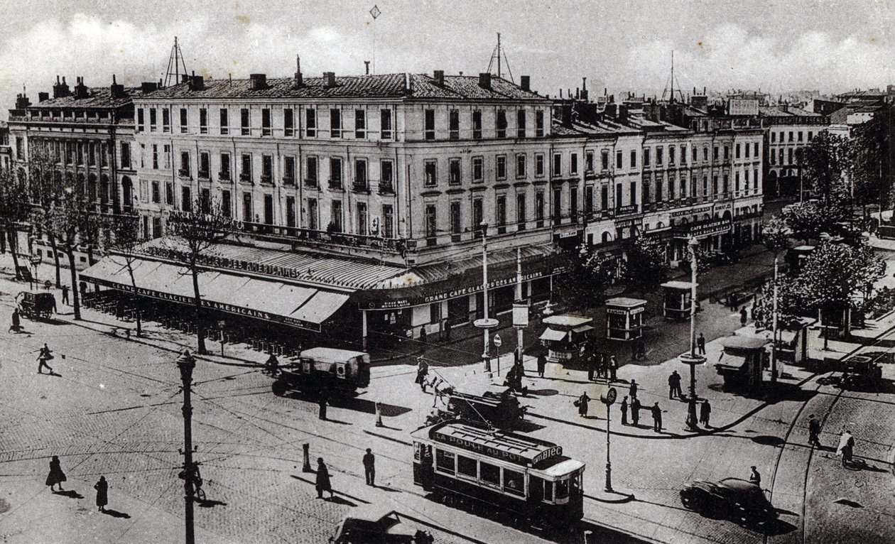 Vista del cruce de Jean Jaures en Toulouse, Alto Garona - tarjeta postal 1910 ca Colección particular de Unbekannter Künstler