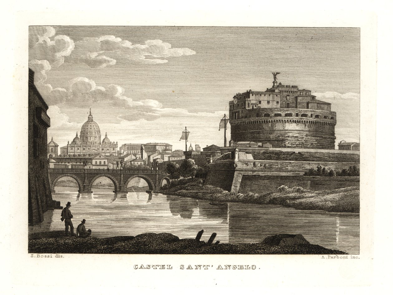 Vista del Mausoleo de Adriano o el Castillo del Santo Ángel, Castel Sant