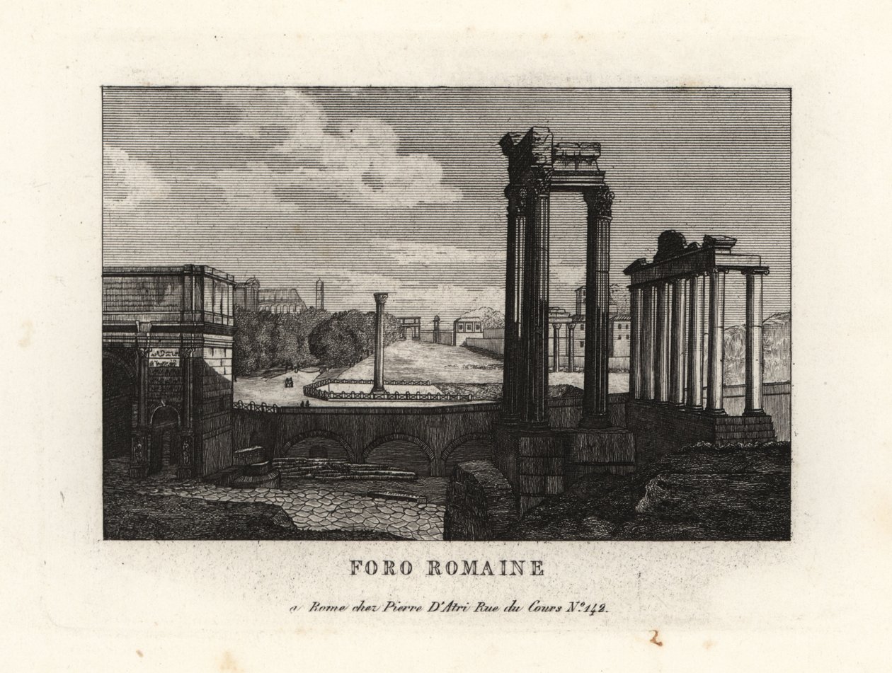 Vista del Foro Romano, Forum Romanum, Roma de Unbekannt