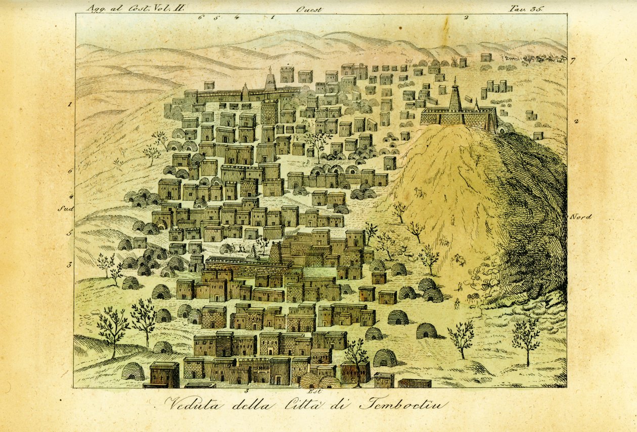 Vista de la ciudad de Tombuctú, Malí de Unbekannt