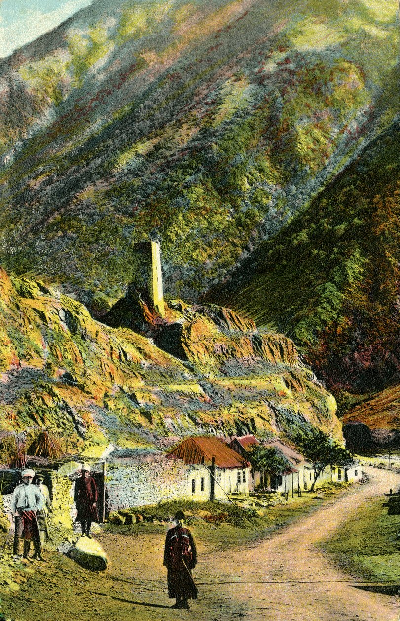 Pueblo del Cáucaso, Rusia de Unbekannter Künstler
