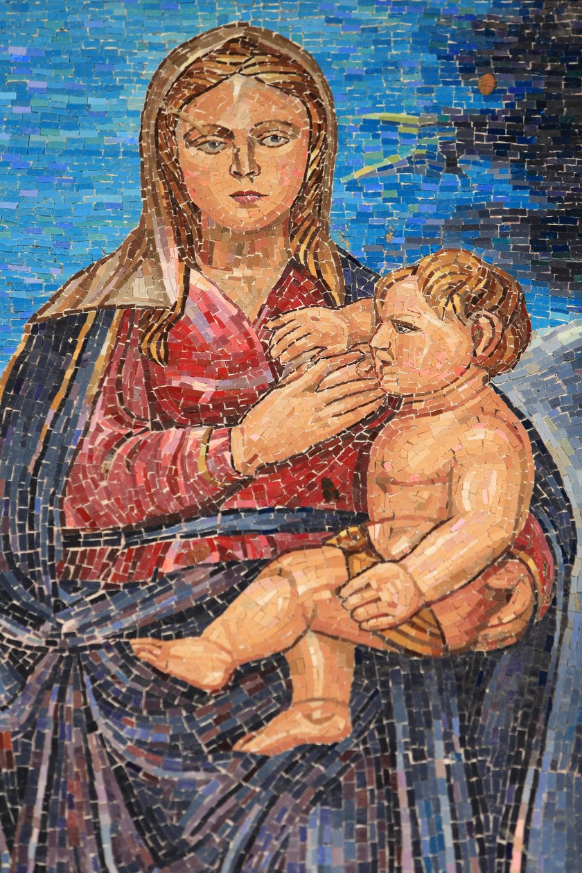 Virgen y niño. Guatemala. Basílica de la Anunciación, Nazaret, Israel de Unbekannt