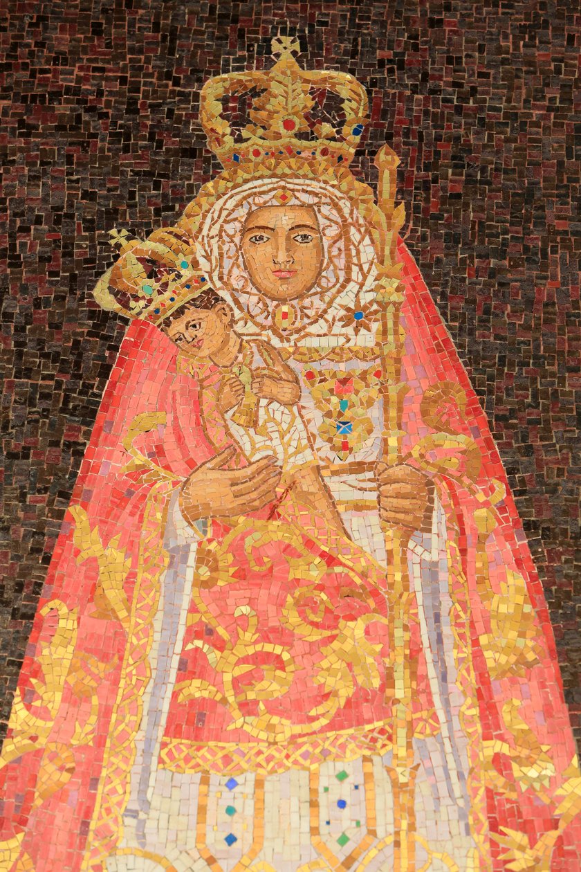 Virgen y niño. España. Basílica de la Anunciación, Nazaret, Israel de Unbekannt