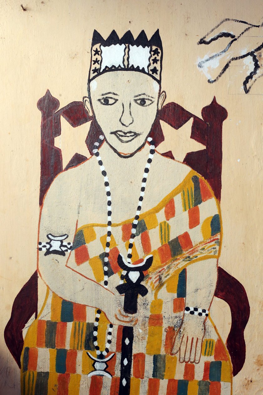 Pintura mural vudú en un convento. Togoville, Togo de Unbekannt