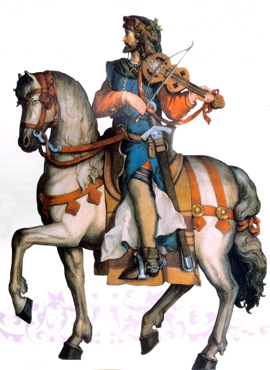 Walther von der Vogelweide, principios del siglo XX (ilustración) de Unbekannter Künstler
