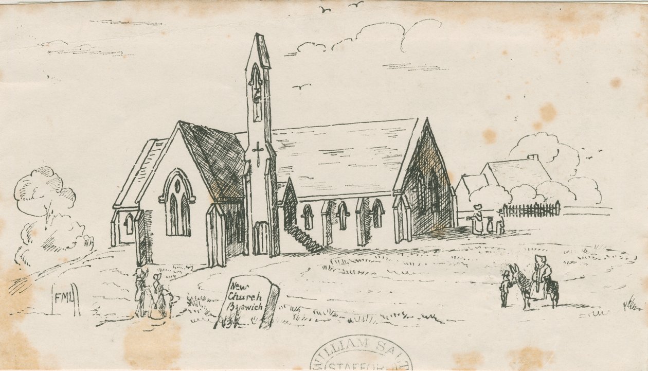 Iglesia de Walton-on-the-Hill [Nueva]: litografía, nd [c 1840] de Unbekannt