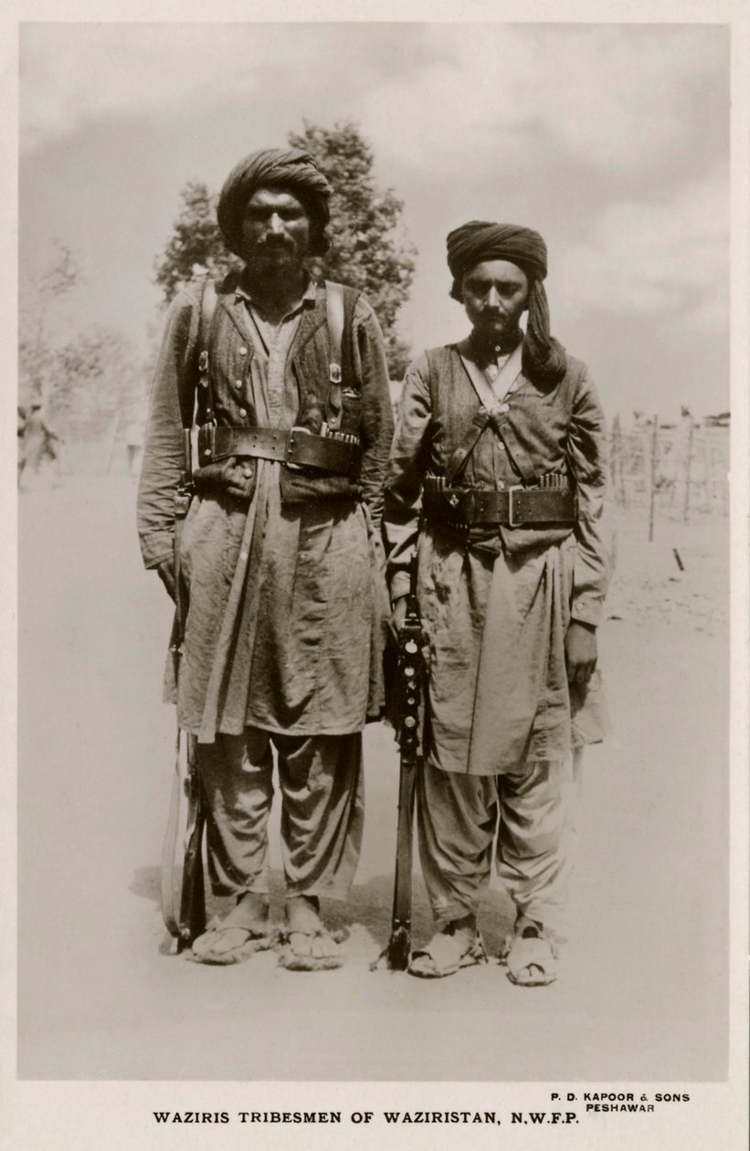 Miembros de la tribu waziris de Waziristán, N.W.F.P. de Unbekannter Künstler