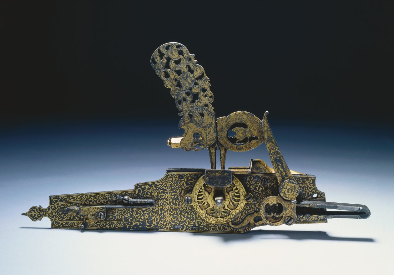 Mecanismo de rueda de un rifle de caza, circa 1660-1720 de Unbekannt