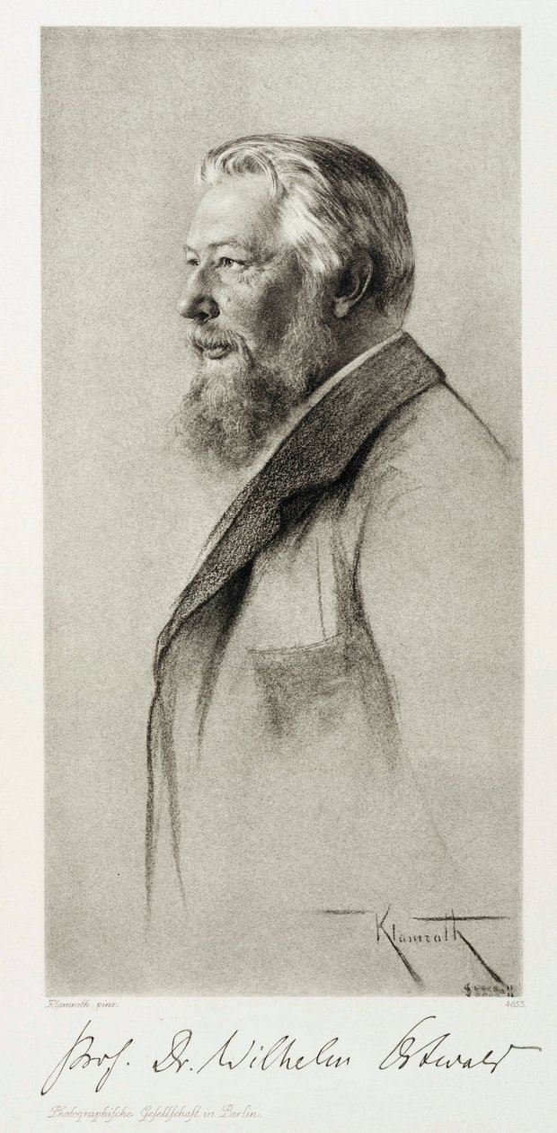 Wilhelm Ostwald, químico letón, c 1910 de Unbekannt