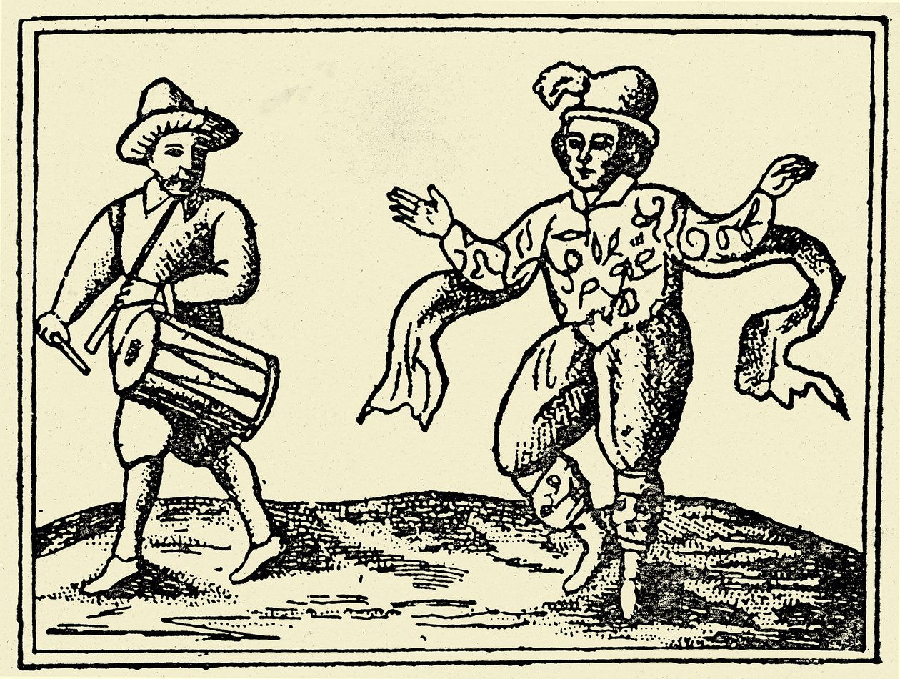 William Kempe bailando el Morris de Unbekannter Künstler
