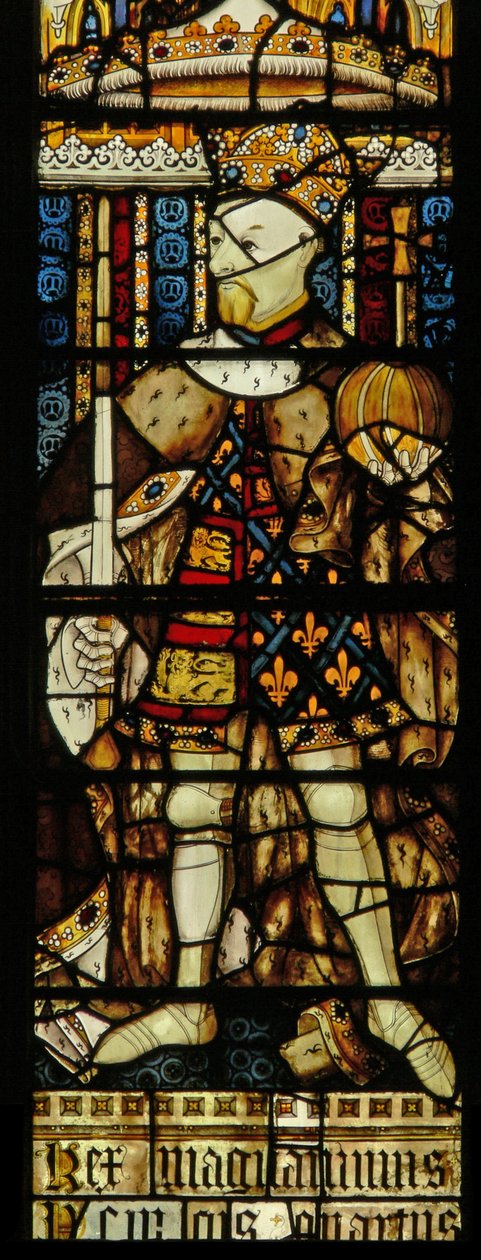 Ventana Ww que representa al rey Enrique IV (vidriera) de Unbekannter Künstler