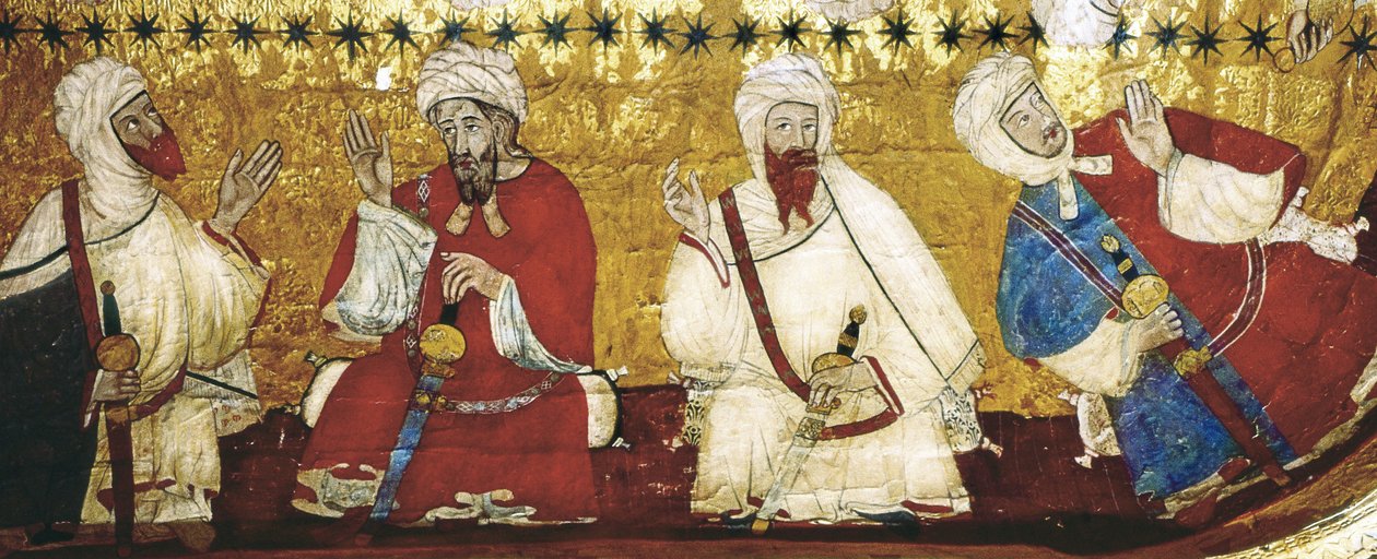Cúpula de madera que decora la Sala de los Reyes o Sala de Justicia (pintura) de Unbekannter Künstler