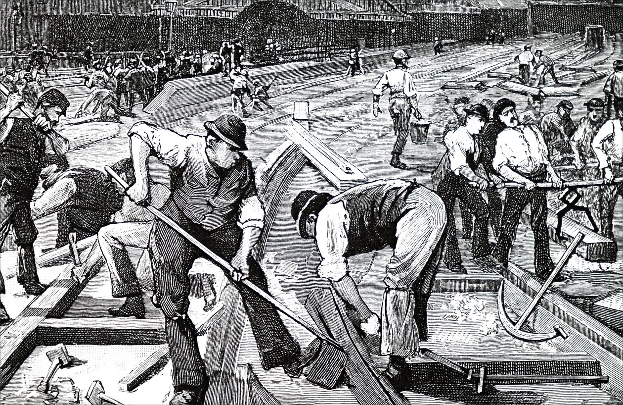 Trabajo en progreso en la estación de tren de Plymouth de Unbekannt
