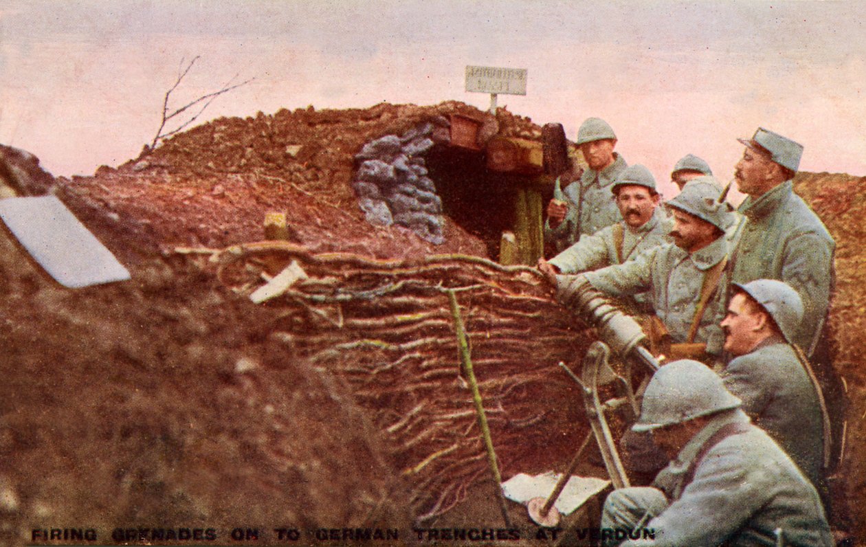 Primera Guerra Mundial: Batalla de Verdún de Unbekannter Künstler