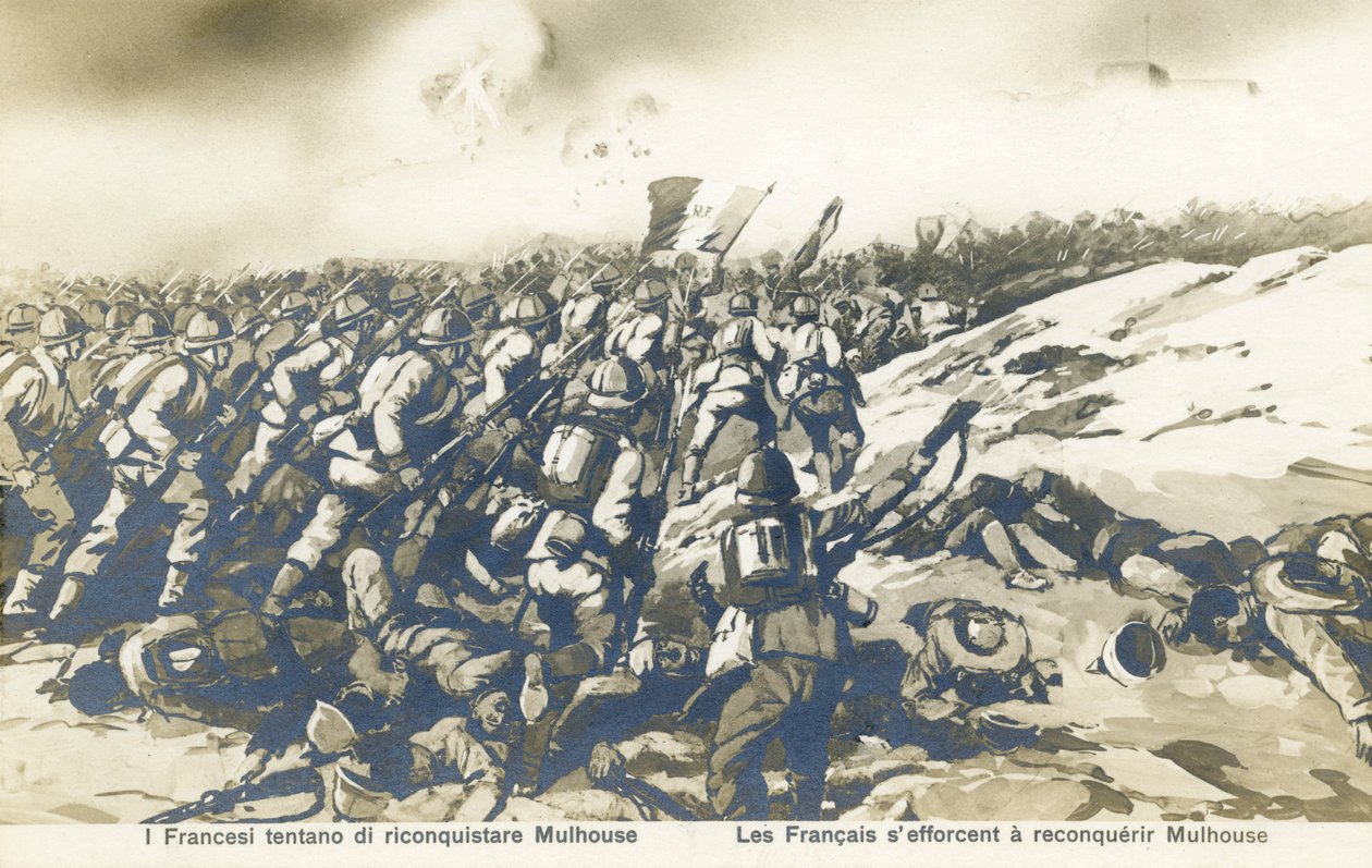Primera Guerra Mundial: Los franceses retoman Mulhouse de Unbekannter Künstler