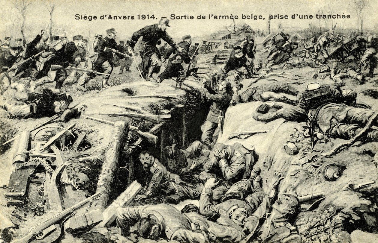 Primera Guerra Mundial Asedio de Amberes de Unbekannter Künstler