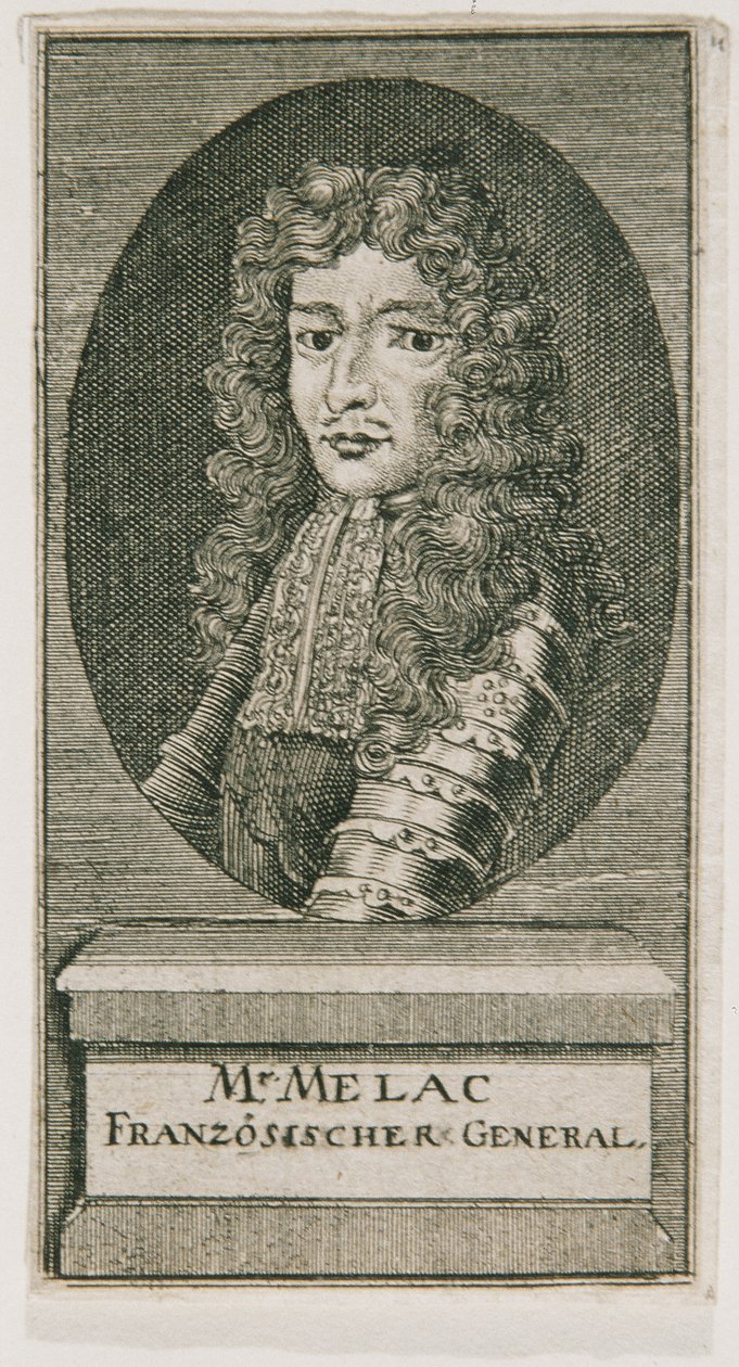 General Ezekiel du Mas Comte de Mélac de Unbekannter Stecher