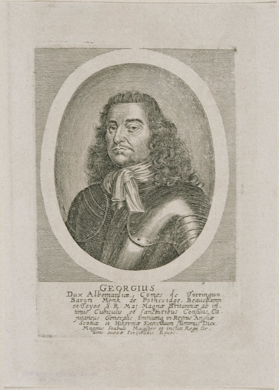 George Monk, duque de Albemarle y conde de Torrington de Unbekannter Stecher