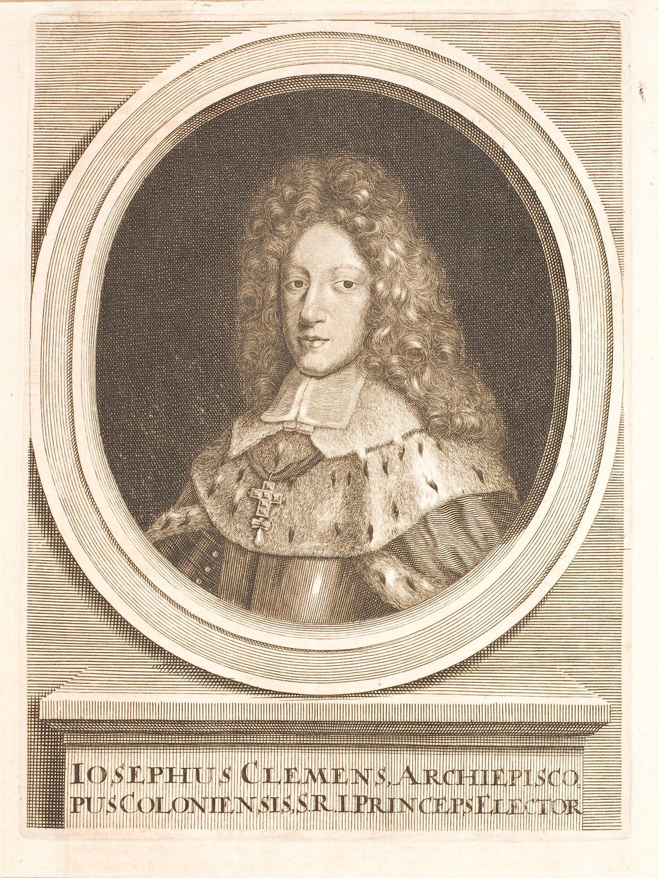 Joseph Clemens Kajetan de Baviera, Arzobispo de Colonia de Unbekannter Stecher