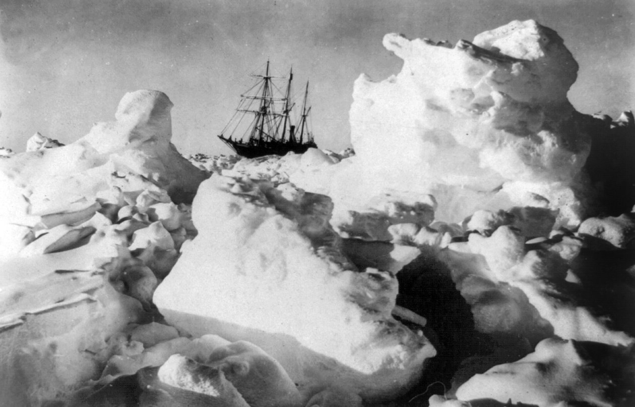 Expedición Imperial Transantártica: una convulsión titánica, c.1914-17 (foto) de Underwood & Underwood