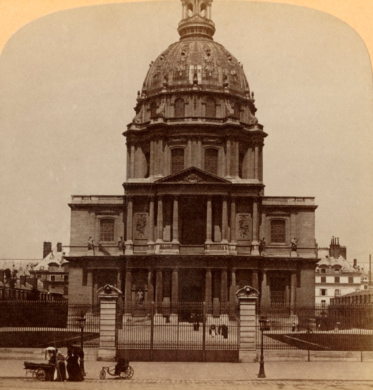 Domo de los Inválidos, donde descansa el gran guerrero - Tumba de Napoleón I, París, Francia, 1900 de Underwood and Underwood
